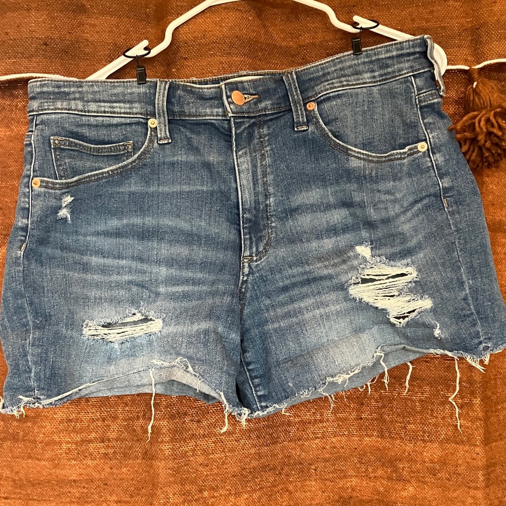 Universal Thread Blue Distressed Jean Shorts